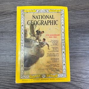 Vintage National Geographic Magazine 75th Anniversary Vol. 123 No.1 January 1963